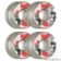 ROLLERBONES - BOWL BOMBERS CLEAR (8) - 62mm/103a