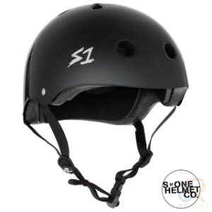 S1 MEGA LIFER Helmet - Black Gloss - Angled - SHMELIBG