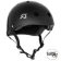 S1 MEGA LIFER Helmet - Black Gloss - Angled - SHMELIBG