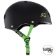 S1 LIFER Helmet - Matt Black inc Lime Strap - Side - SHLIMBKG