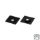 FR UFS RAISING PLATE - 1mm - BLACK (Pair)