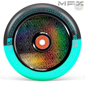 MFX CORRUPT CORE 120mm WHEELS (2) - BLACK/TEAL