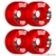 ROLLERBONES - BOWL BOMBERS RED (8) - 62mm/101a