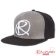 Rampworx SnapBacks LE97_9 - Bk Grey BK - Angled - RXSBRW40