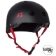 S1 LIFER Helmet - Matt Black inc Red Strap - Angled - SHLIMBKR