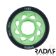 Radar Wheels HALO - Charcoal Green - Front - 59mm 97a RWRHA59GGN