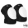 S1 PARK KNEE PADS - BLACK w/ WHITE CAPS - MEDIUM