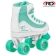 Roller Derby Firestar V2 - White Teal - Rear Angled - RD1978WT