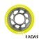 RADAR WHEELS (4) - HALO ALLOY - YELLOW - 59 x 38mm/91a