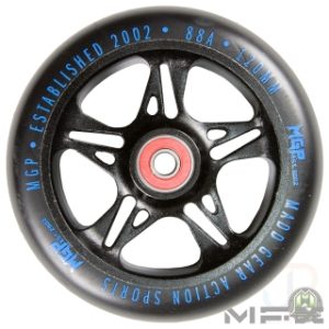 MFX FUSE Core 120mm Wheels - Black Blue - Face - MGP207-069