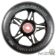 MFX FUSE Core 120mm Wheels - Black Silver - Face - MGP207-068