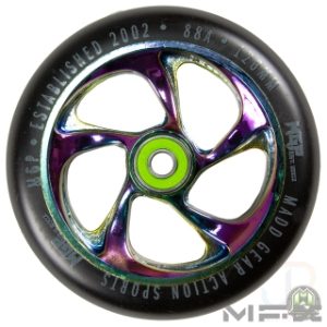 MFX CARTEL Core 120mm Wheels - Neo Black - Face - MGP207-071