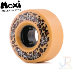 Moxi Roller Skate Street Wheels - Leopard - Angled - MOX122931