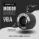 RADAR WHEELS (4) - DOMINO- BLACK/SILVER - 50 x 31mm/98A