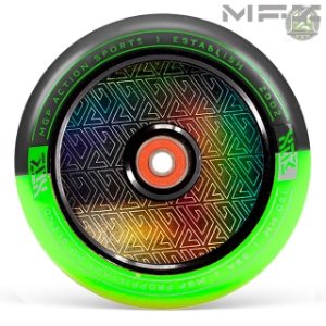 MFX CORRUPT CORE 120mm WHEELS (2) - BLACK/LIME