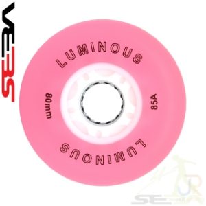 Seba LUMINOUS 80mm Wheels - Pink White - SSK-SWL-LU80PKWH