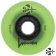 Luminous Wheels - Green Glow 80mm 85a - Face - LUWLLU8085GNGW