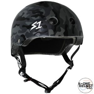 S1 Lifer Helmets - Matt Black Camo