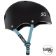 S1 LIT LIFER Helmet - Matt Black inc Blue Strap - Side -SHLILM