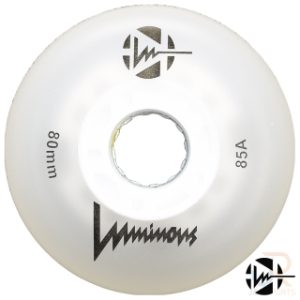Luminous Wheels - White 80mm 85a - Face - LUWLLU8085WH
