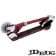 JD Bug Classic Street Scooter 120 - Red Glow Pearl Folded - JDMS123