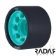 Radar Wheels HALO - Charcoal Teal - Angled - 59mm 88a RWRHA59GTE