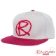 Rampworx SnapBacks LE97_1 - Grey Grey Burgan - Angled - RXSBRW34