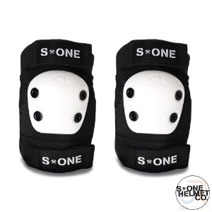 S1 PRO ELBOW PADS - BLACK/WHITE - MEDIUM