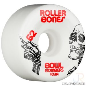 ROLLERBONES - BOWL BOMBERS WHITE (8) - 62mm/103a