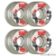 ROLLERBONES - BOWL BOMBERS CLEAR (8) - 62mm/101a