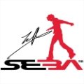 SEBA Logo inc Seb Black Red on White