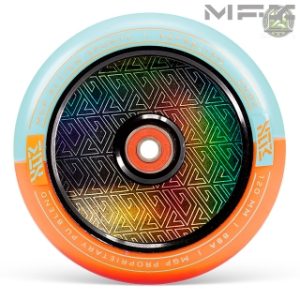 MFX CORRUPT CORE 120mm WHEELS (2) - ORANGE/TEAL