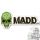 MGP Green Skull Madd Sticker 202-037