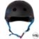 S1 Mini LIFER Helmet - Matt Black Cyan Strap - Front - SHMLIMBK