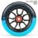 MFX SYNDICATE AR120 DUAL URETHANE WHEELS - BLACK/SKY BLUE