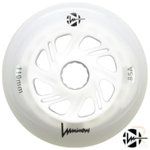 Luminous Wheels - White 100mm 85a - Face - LUWLLU11085WH