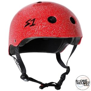 S1 Lifer Helmets - Red Gloss Glitter