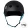 S1 LIT LIFER Helmet - Matt Black inc Blue Strap - Front -SHLILM