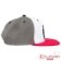 Rampworx SnapBacks LE97_10 - Grey White Red - Right - RXSBRW43