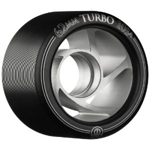 ROLLERBONES - TURBO ALU HUB WHEEL BLACK (8) - 62mm/101a