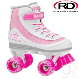 Roller Derby Firestar V2 White Pink Angled RD1978