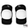 S1 PARK ELBOW PADS - BLACK  w/ WHITE CAPS - MEDIUM